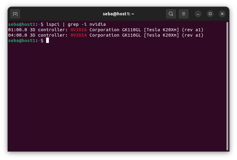 lspci | grep -i nvidia