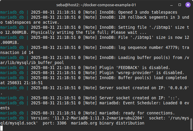 docker-compose up