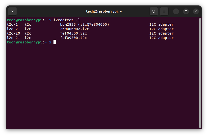 I²C software interface