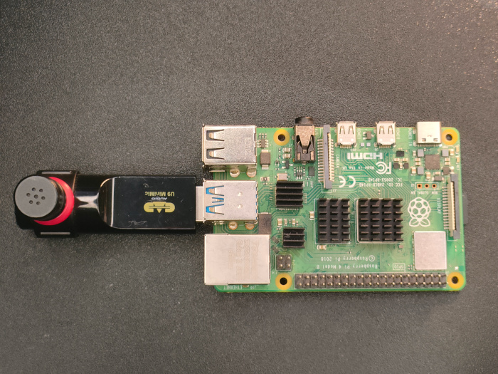 Raspberry Pi with microphone